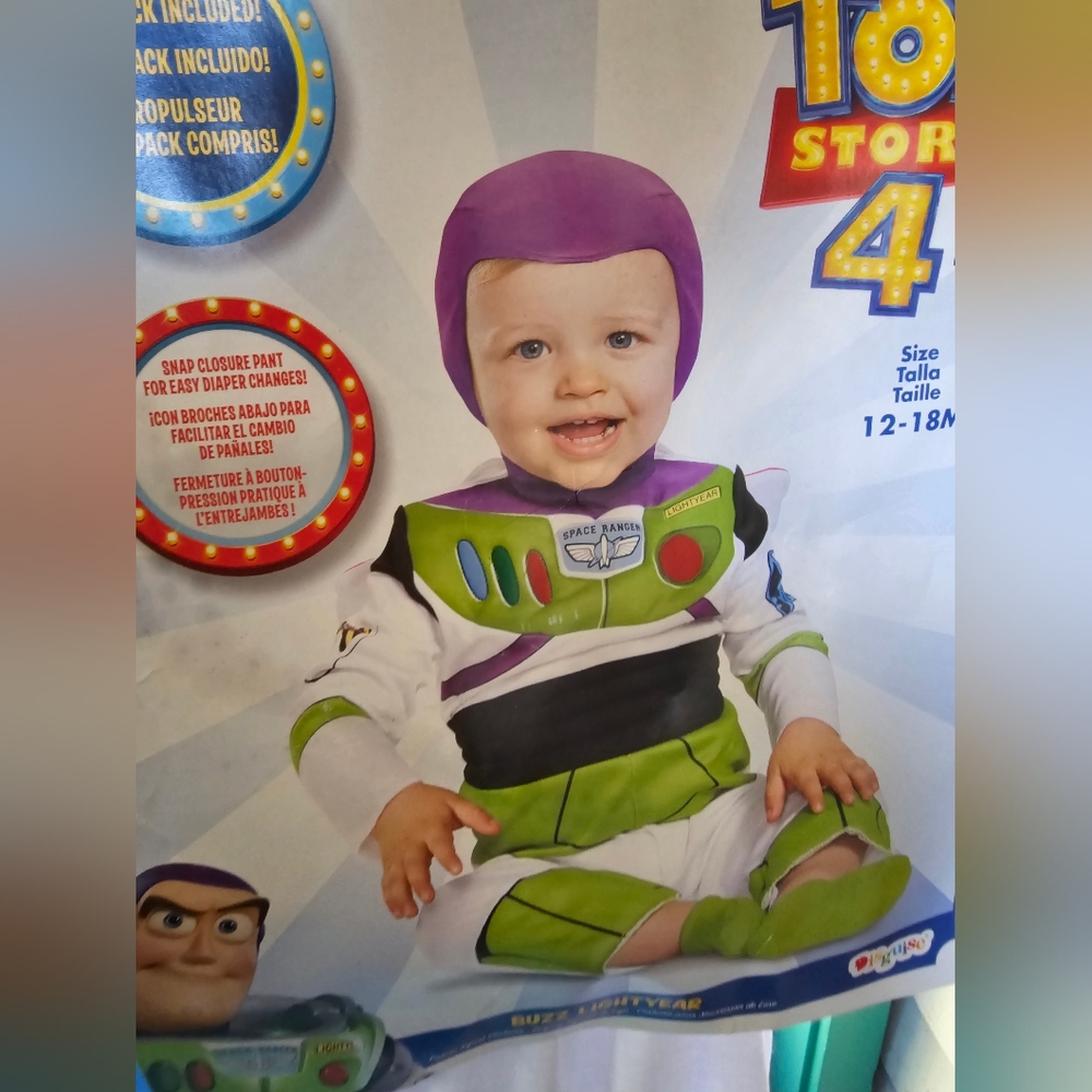 Disguise Buzz Lightyear Costume - Green, Purple, White